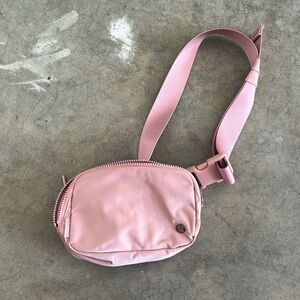Pink lululemon belt bag